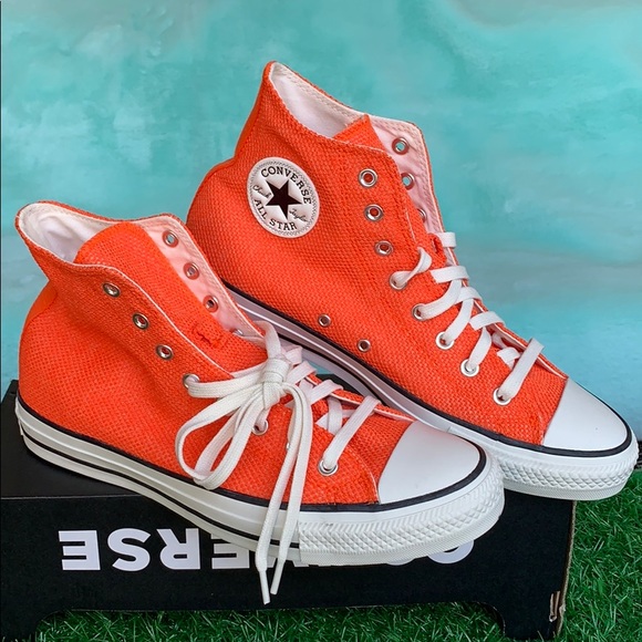 CONVERSE CTAS HI BOLD MANDARIN/FUEL ORANGE MEN’S - Picture 2 of 16